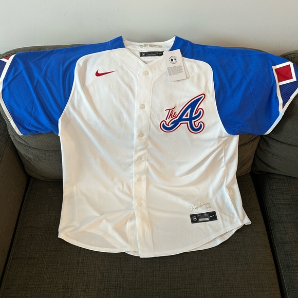 Nike Atlanta Braves City Connect MLB Baseball Jersey White Men’s Size: XL - Picture 1 of 6